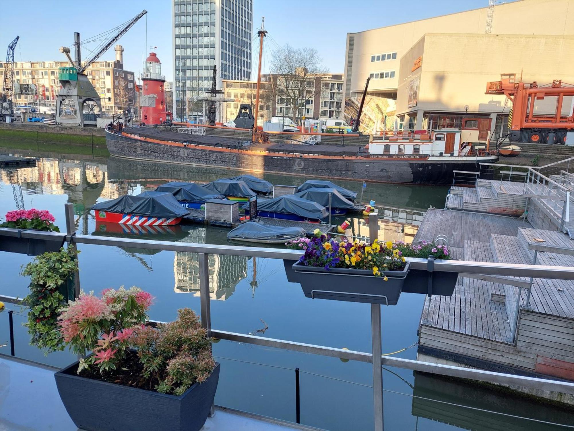 Boat On Water In Centrum Rotterdam