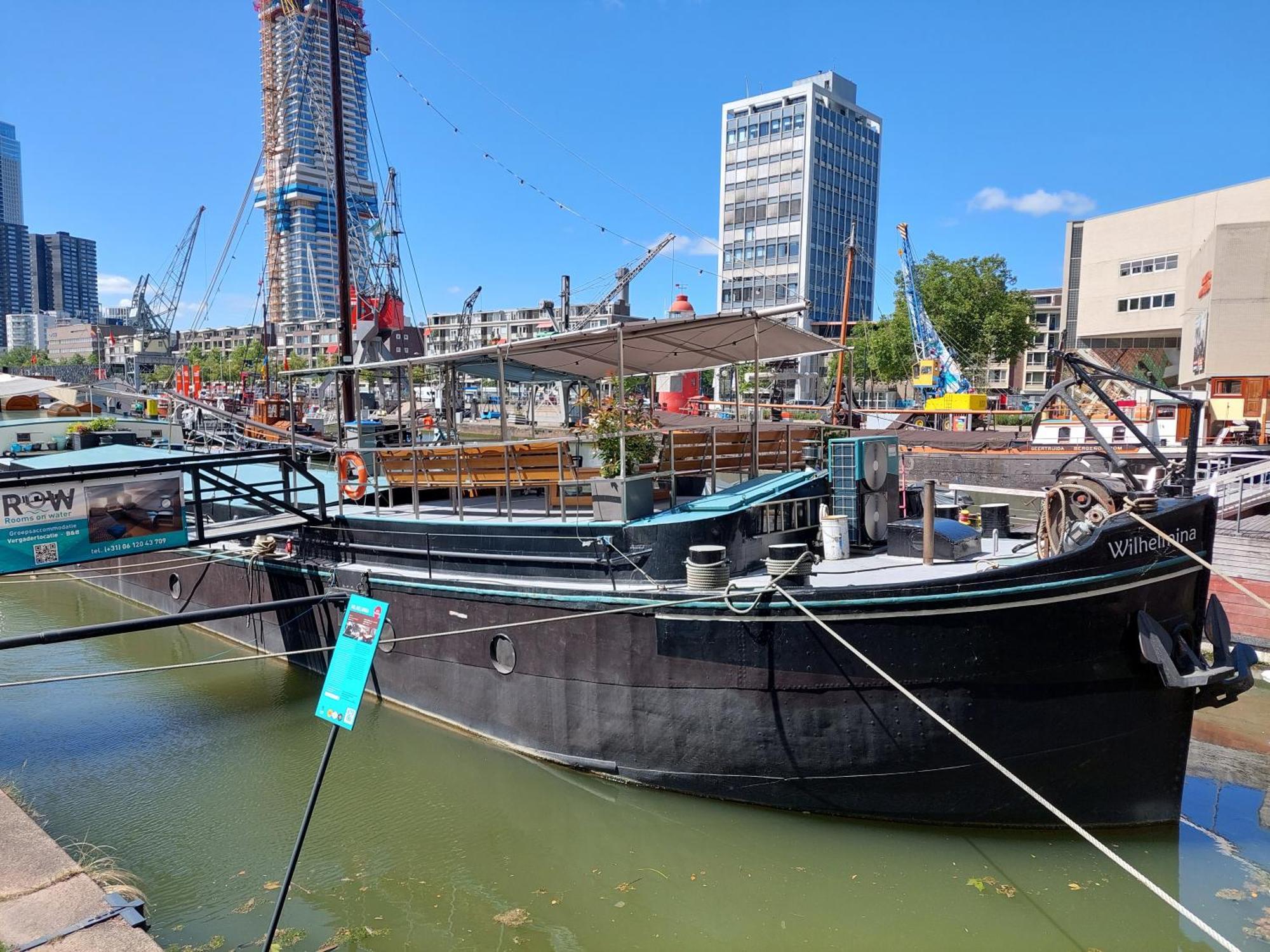 Boat On Water In Centrum Rotterdam