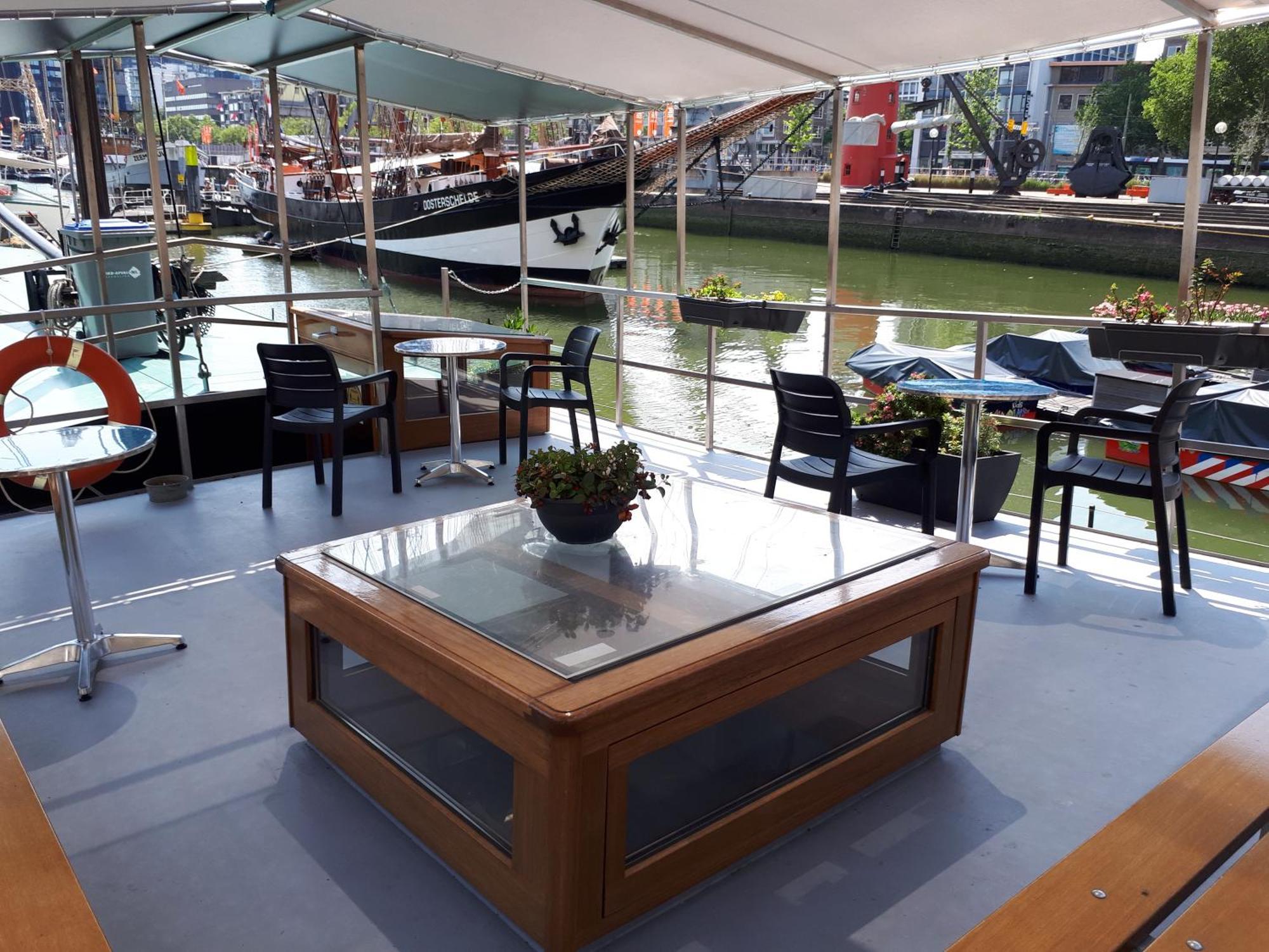 Botel Boat On Water In Centrum